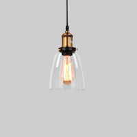 Scandinavian Transparent Glass Pendant Light