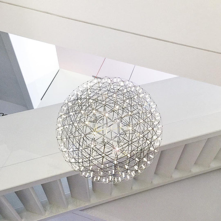 Elegant Stainless Luster Ball Pendant Light