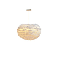 Fluffy Feather Pendant Light