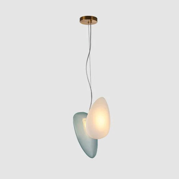 Lampe à suspension ovale en verre élégante