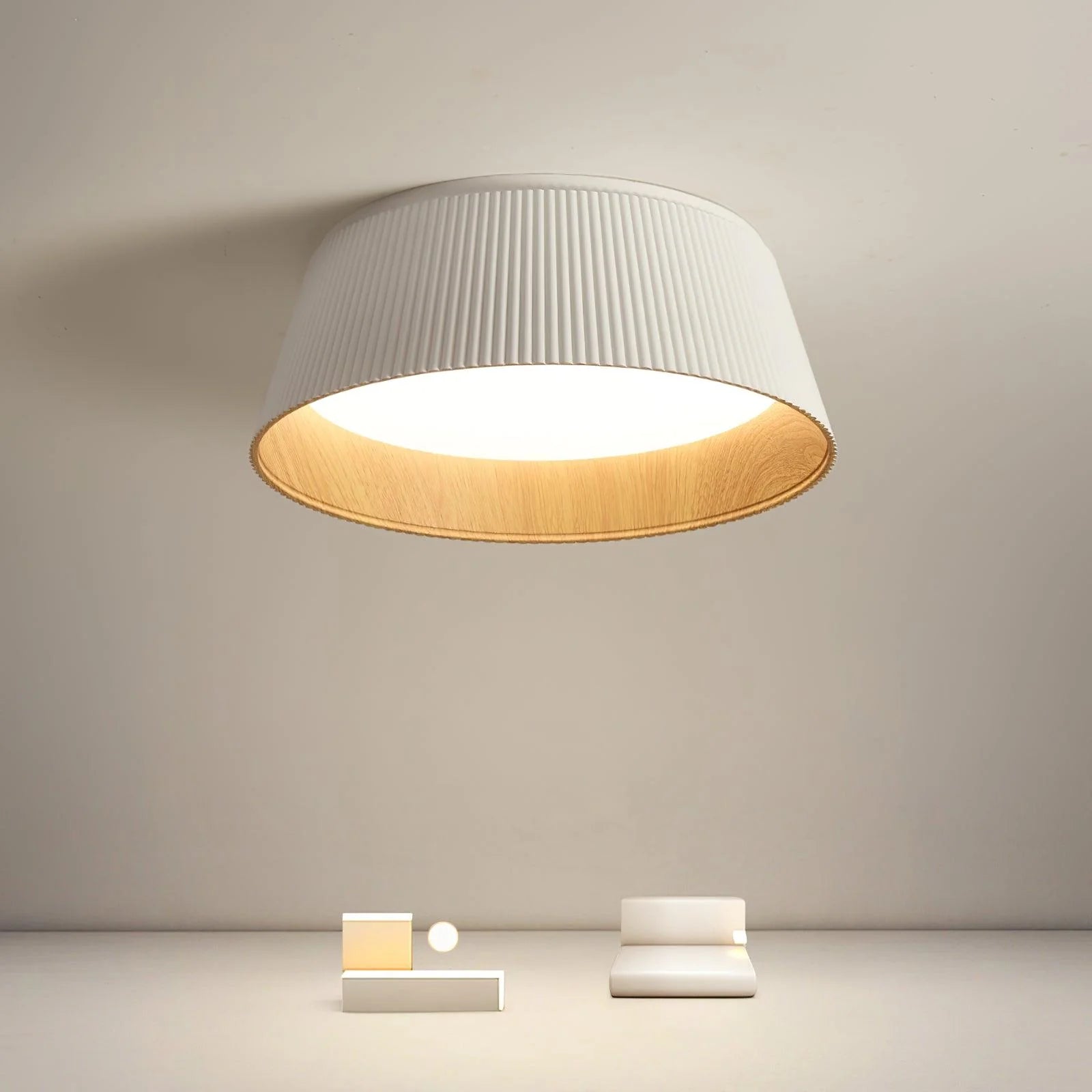 Lampada da soffitto a filo ondulato