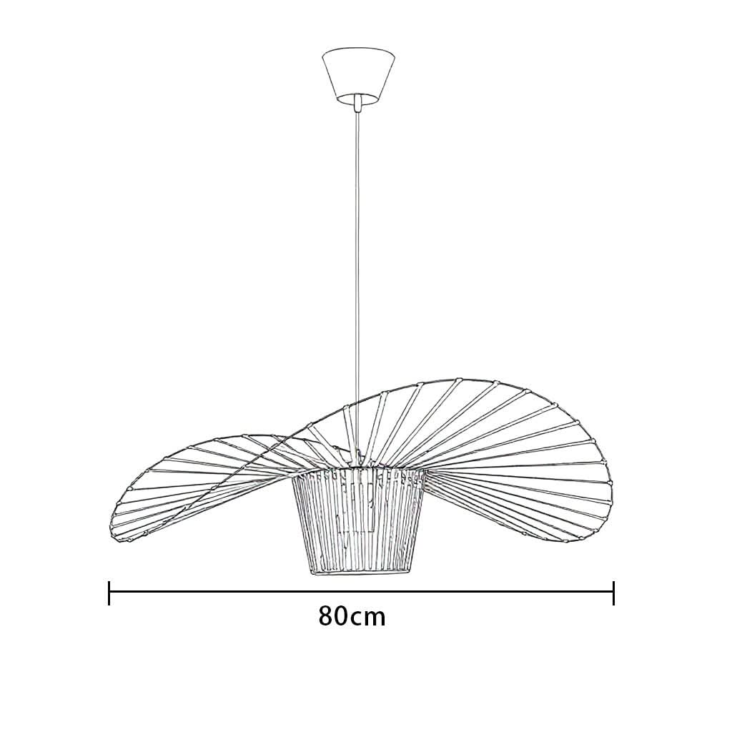 Glarefusion Modern Simple Fabric Hat Shape Pendant Light