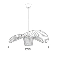 Glarefusion Modern Simple Fabric Hat Shape Pendant Light