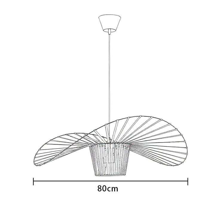 Glarefusion Modern Simple Fabric Hat Shape Pendant Light