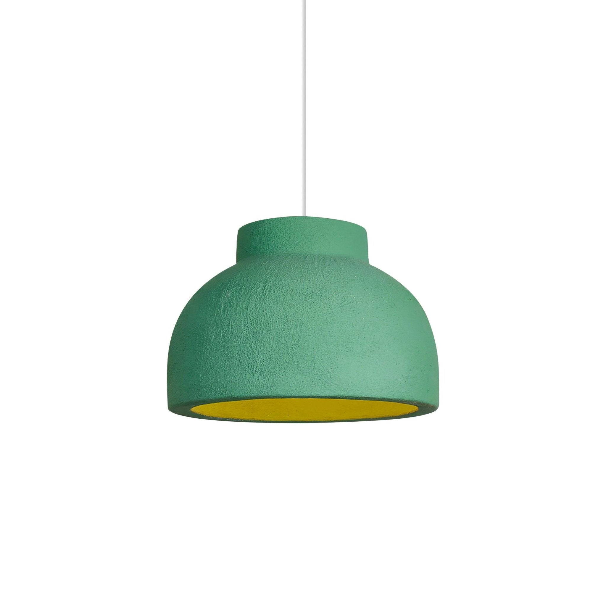 Lampe à suspension minimaliste en résine à dôme