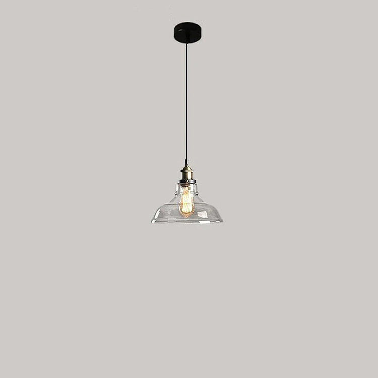 Scandinavian Transparent Glass Pendant Light