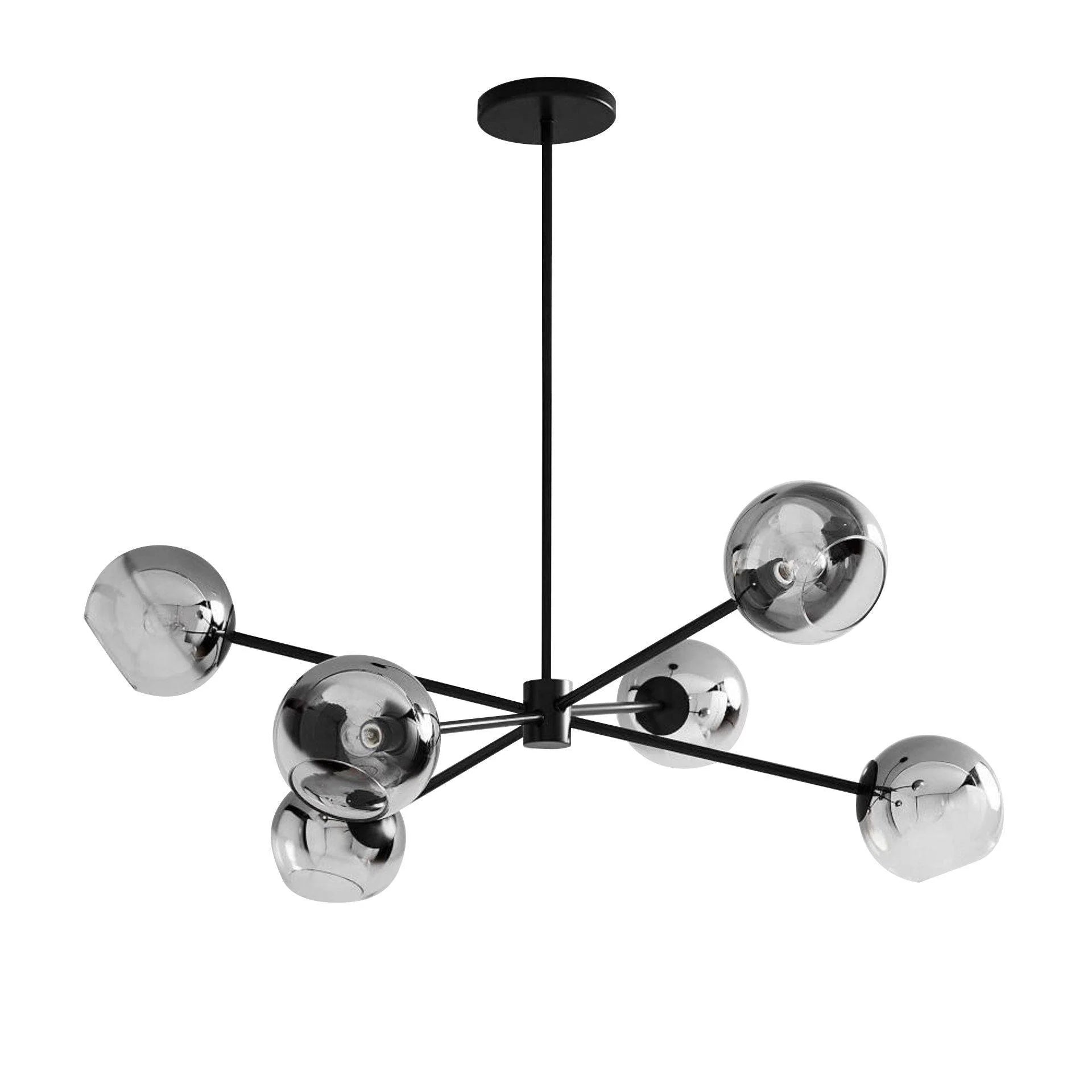 Modern Axis Glass Chandelier