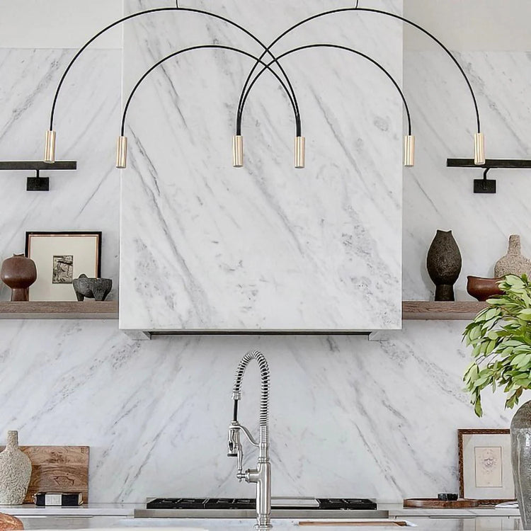 Minimalist Arc Iron Pendant Light