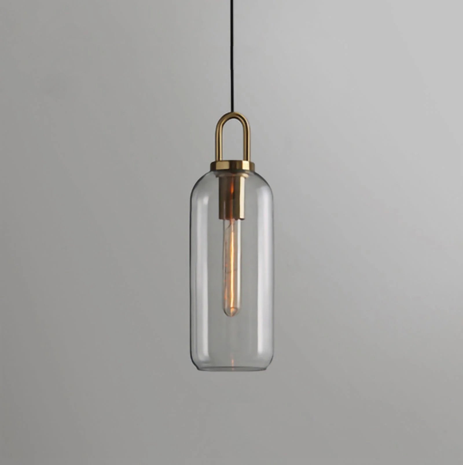 Lampe à Suspension Pendule Vintage en Verre