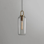Lampe à Suspension Pendule Vintage en Verre