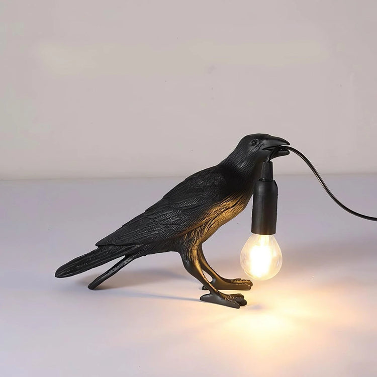 Trendy Crow Resin Bordlampe