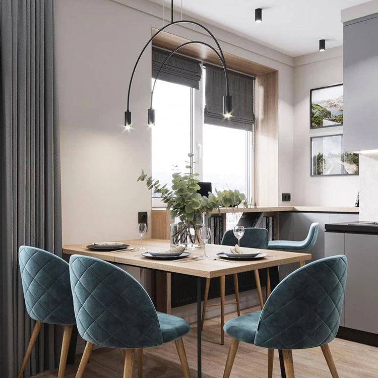 Minimalist Arc Iron Pendant Light