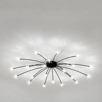 Opulent Star-Globe glass Ceiling Light