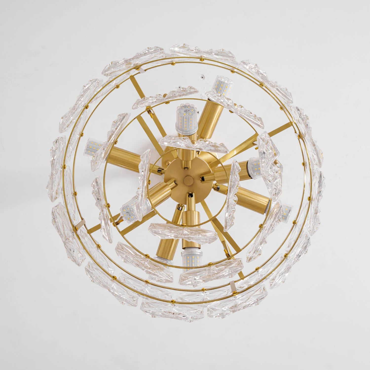 Lampadario di cristallo del gelo