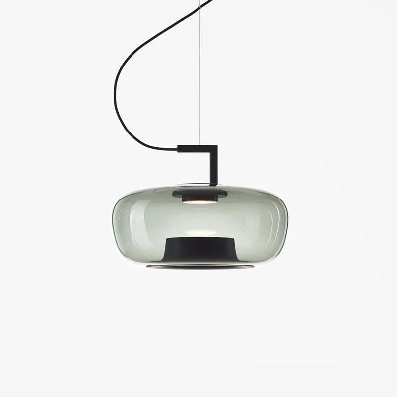 Suspension contemporaine en verre soufflé