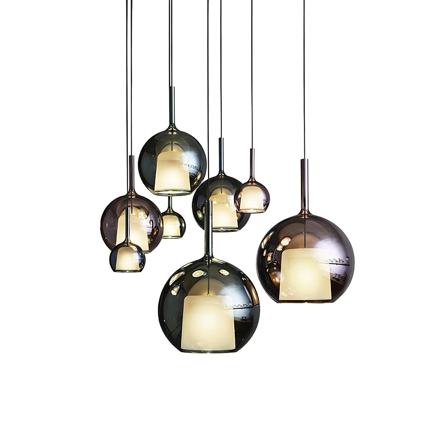 Lampada a sospensione a sfera luminosa