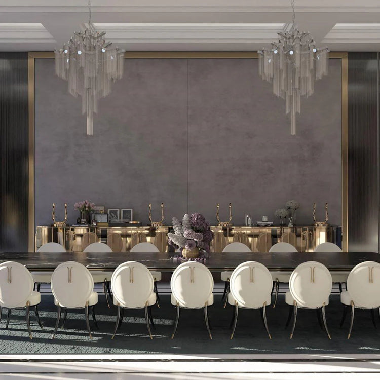 Classic Waterfall Aluminum Chain Chandelier