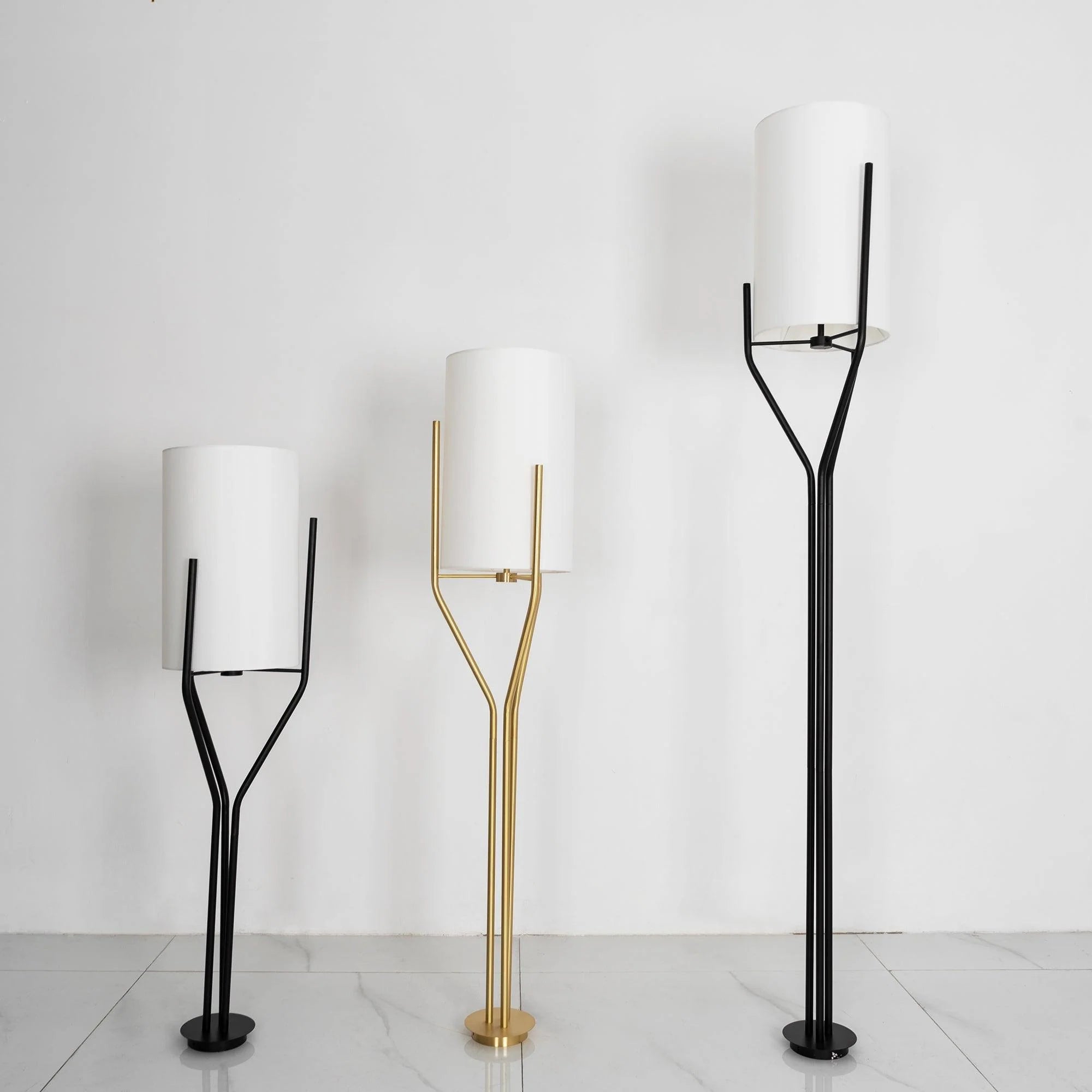 Lustre moderne en tissu tambour