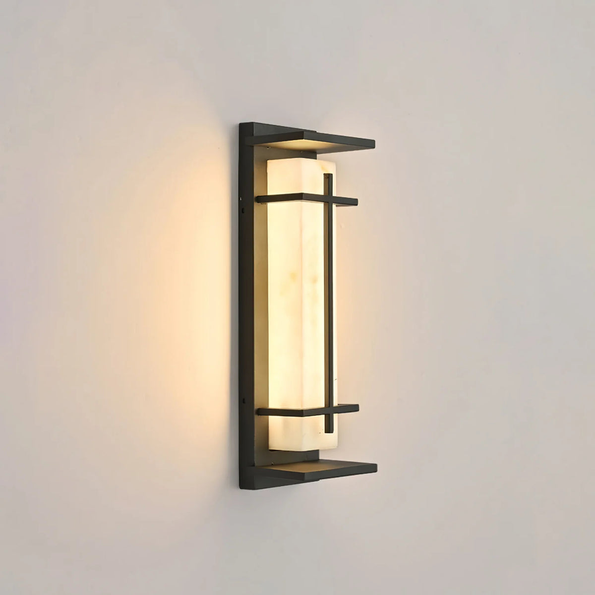 Luce da parete esterna urbana quadrata