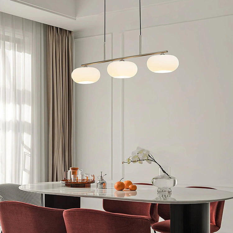 Contemporary Spherical Glass Pendant Light