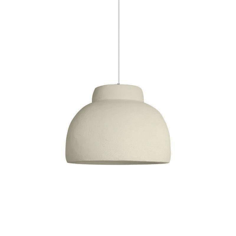 Lampe à suspension minimaliste en résine à dôme