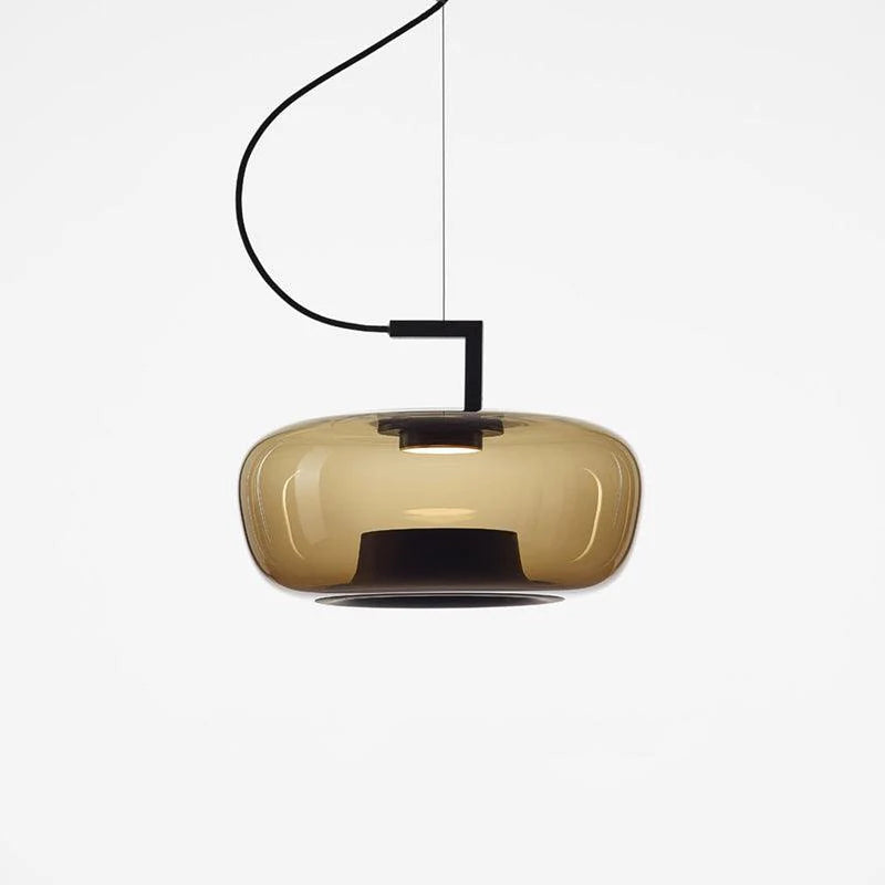 Suspension contemporaine en verre soufflé