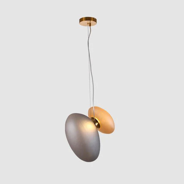 Lampe à suspension ovale en verre élégante