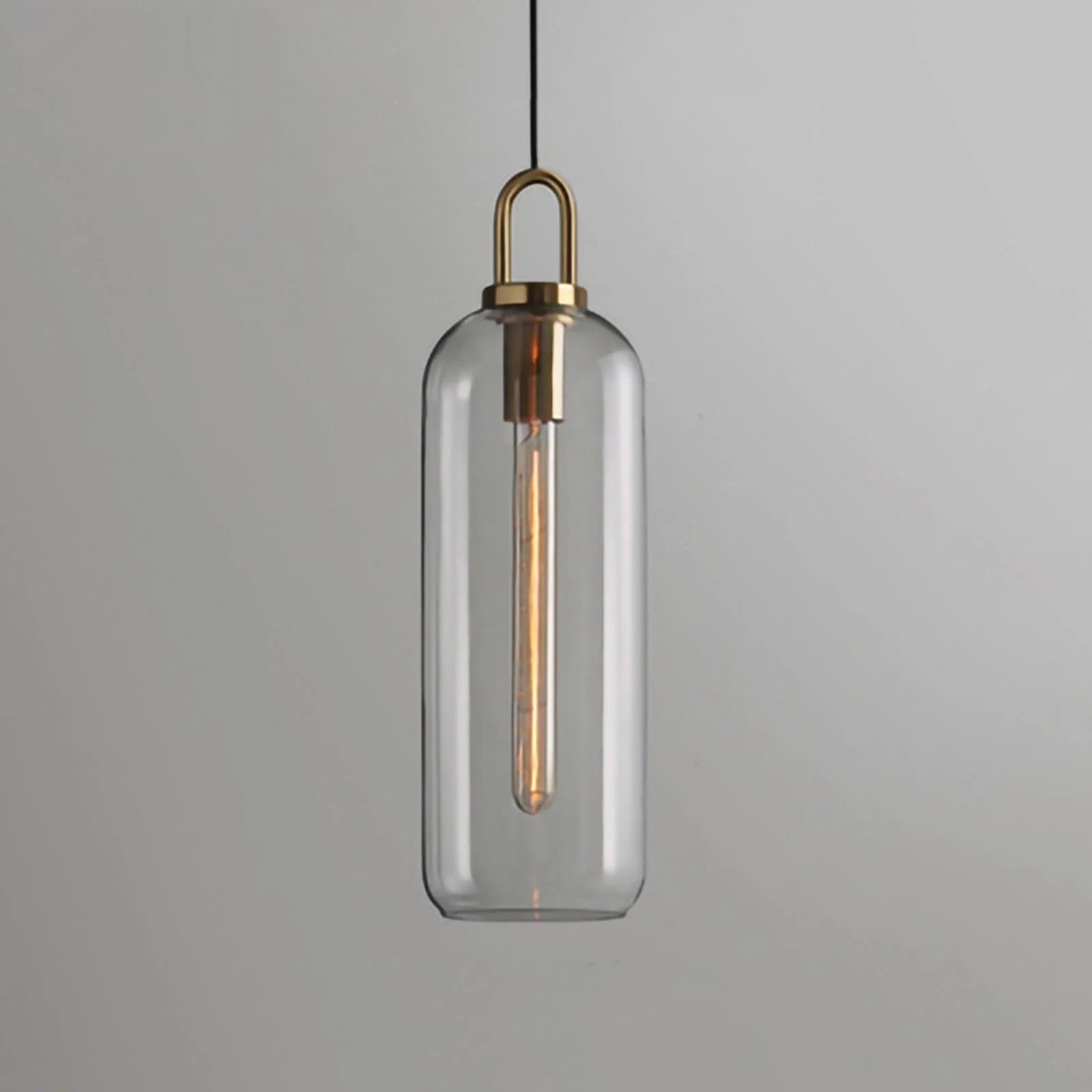 Lampe à Suspension Pendule Vintage en Verre