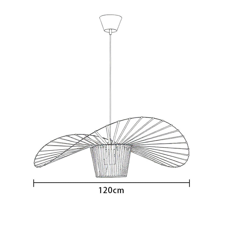 Glarefusion Modern Simple Fabric Hat Shape Pendant Light