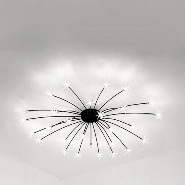 Opulent Star-Globe glass Ceiling Light