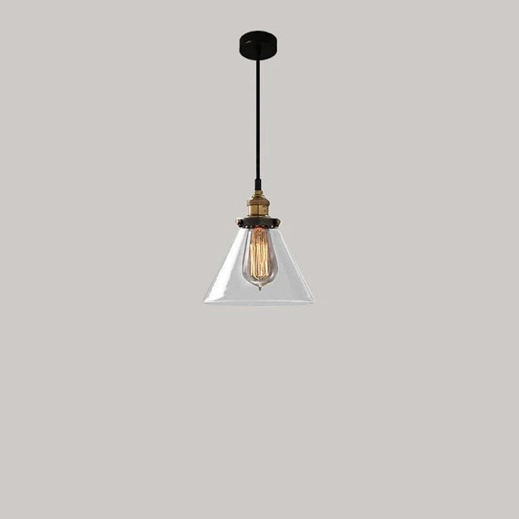 Scandinavian Transparent Glass Pendant Light