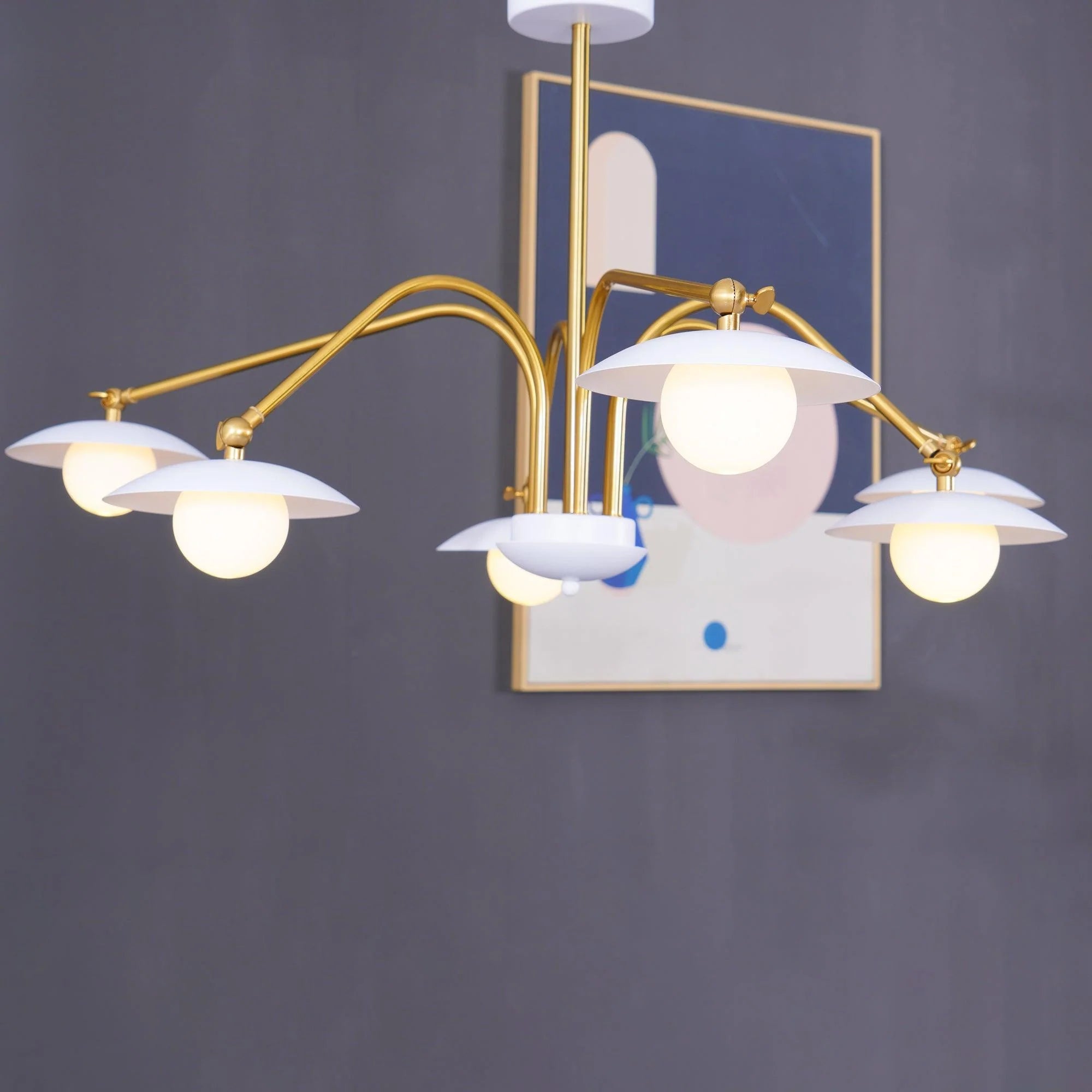 Lampadario a forma di fungo