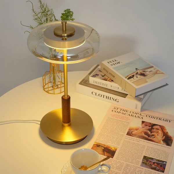 Vintage rustik soveværelse natbord lampe
