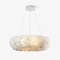 Fluffy Feather Pendant Light