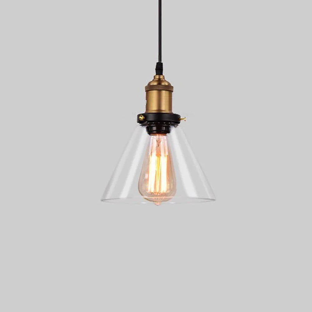 Scandinavian Transparent Glass Pendant Light