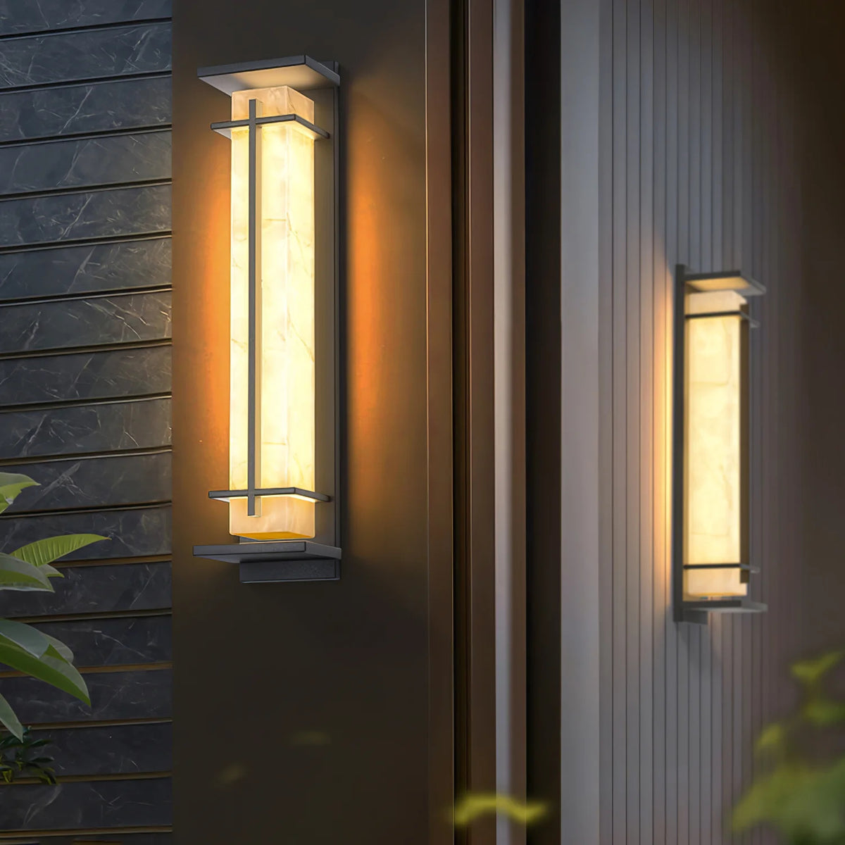 Luce da parete esterna urbana quadrata