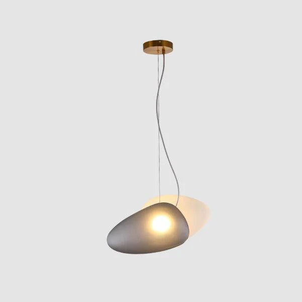 Lampe à suspension ovale en verre élégante