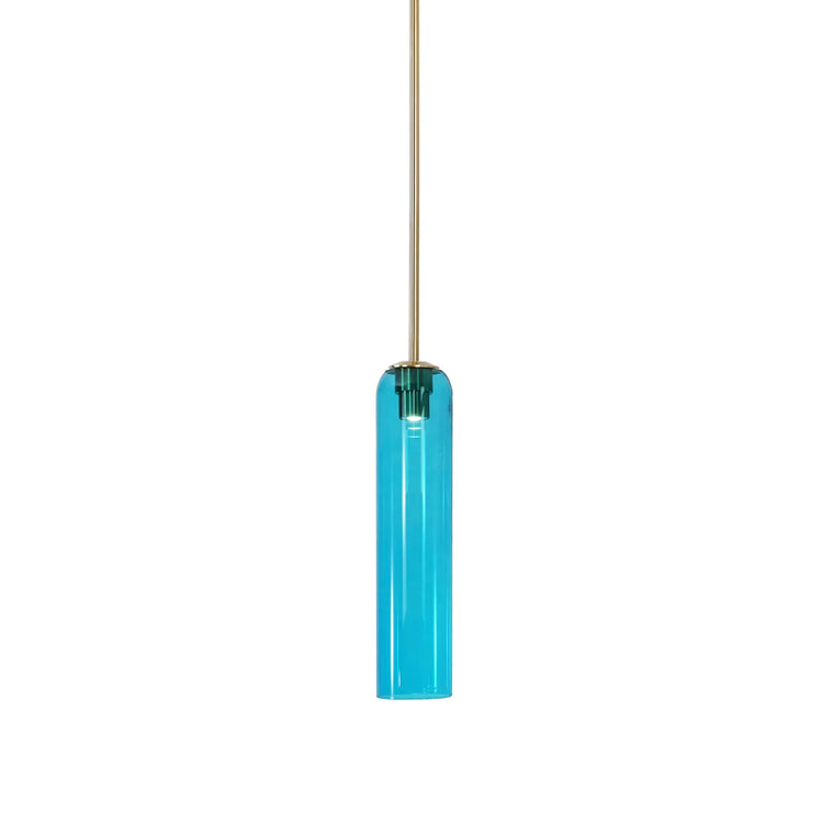 Rustic Cylinder Glass Pendant Light