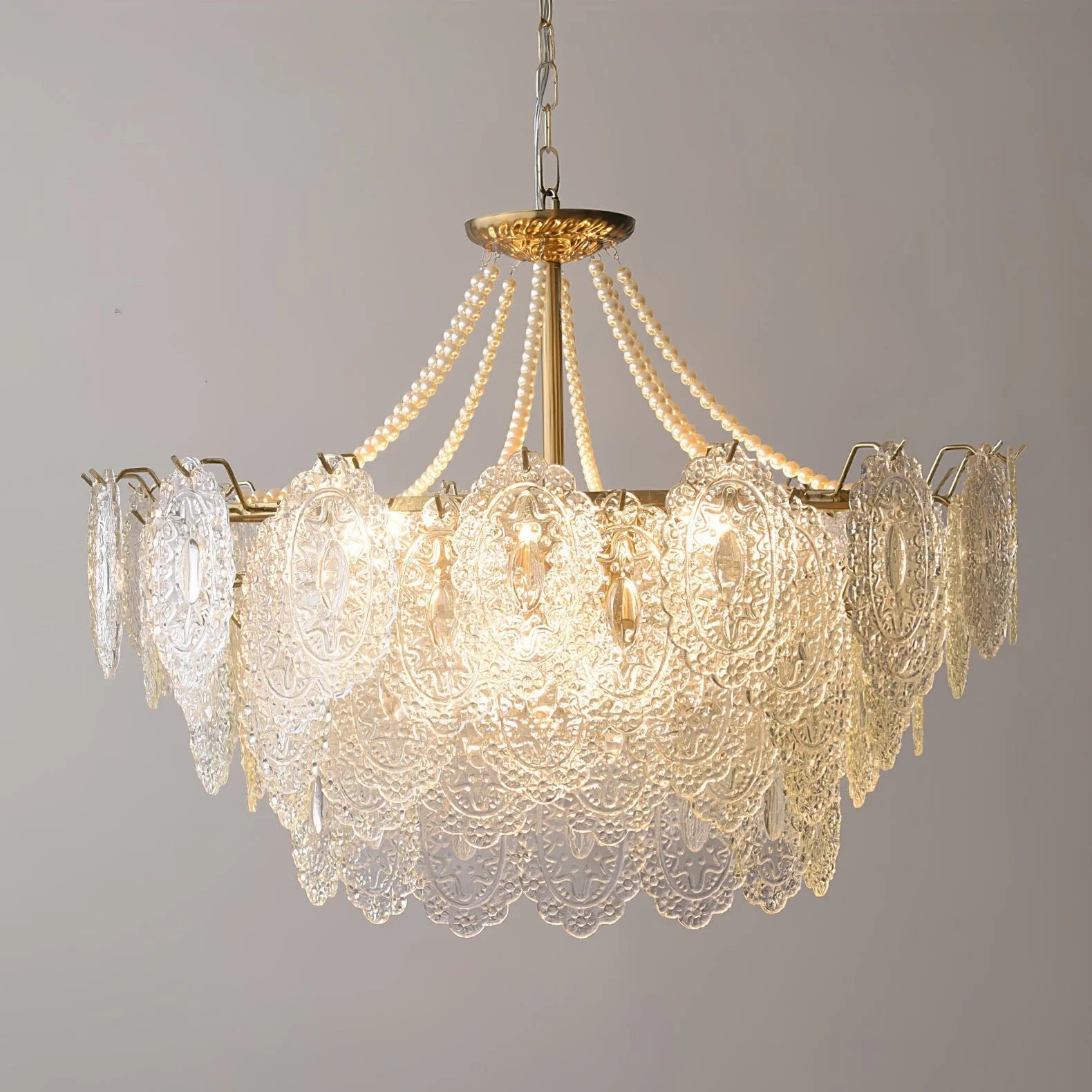 Lampadario in vetro Serenity