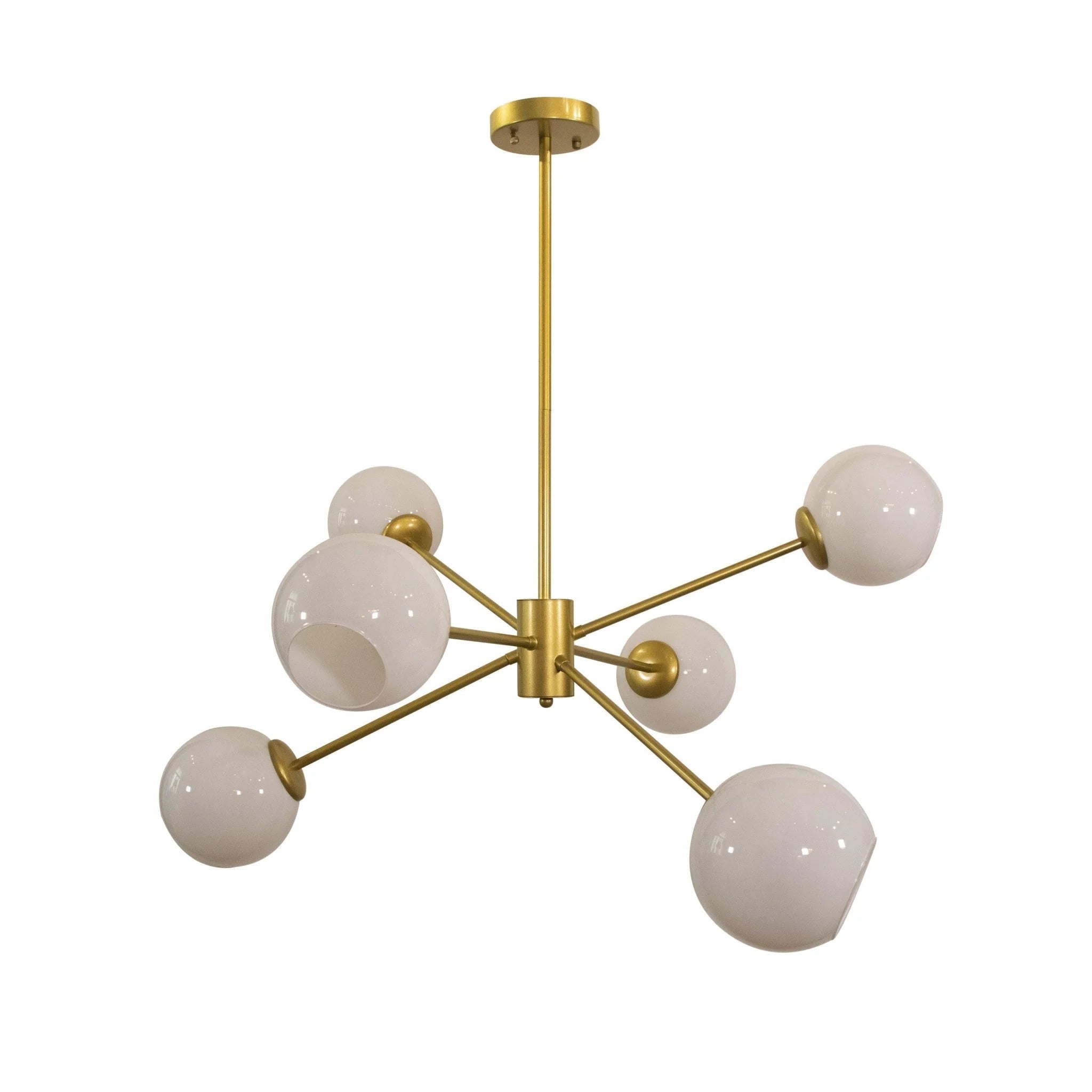 Modern Axis Glass Chandelier