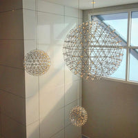 Silver Luster Ball Pendant Light