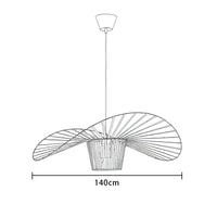 Glarefusion Modern Simple Fabric Hat Shape Pendant Light