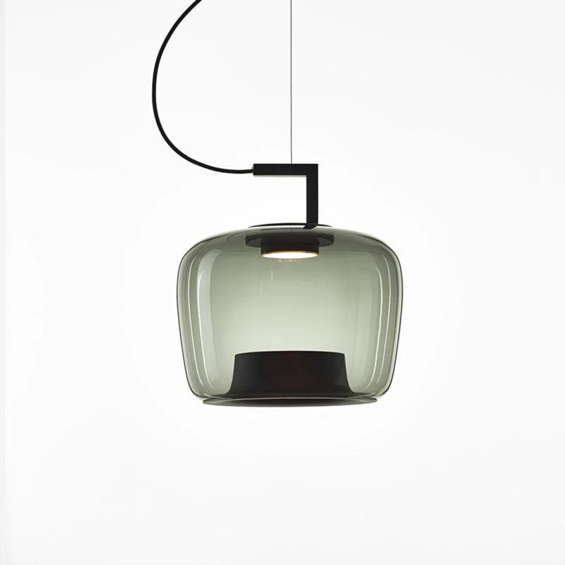 Suspension contemporaine en verre soufflé