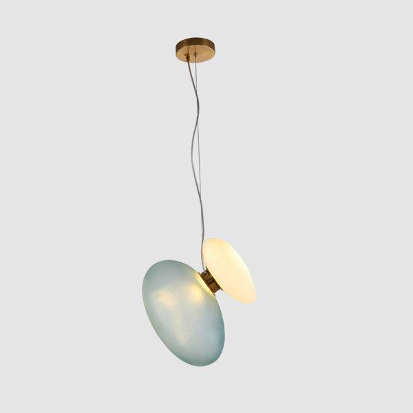 Lampe à suspension ovale en verre élégante