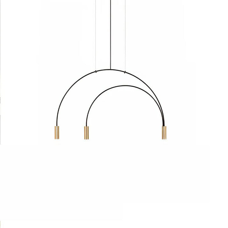 Minimalist Arc Iron Pendant Light