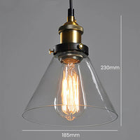 Scandinavian Transparent Glass Pendant Light