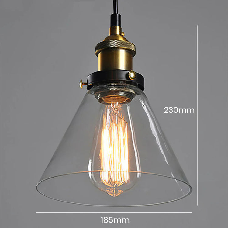 Scandinavian Transparent Glass Pendant Light