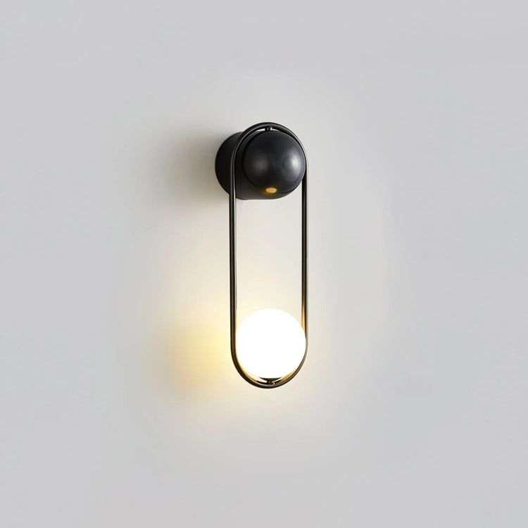 Stylish Elongated Oval Iron Wall Light