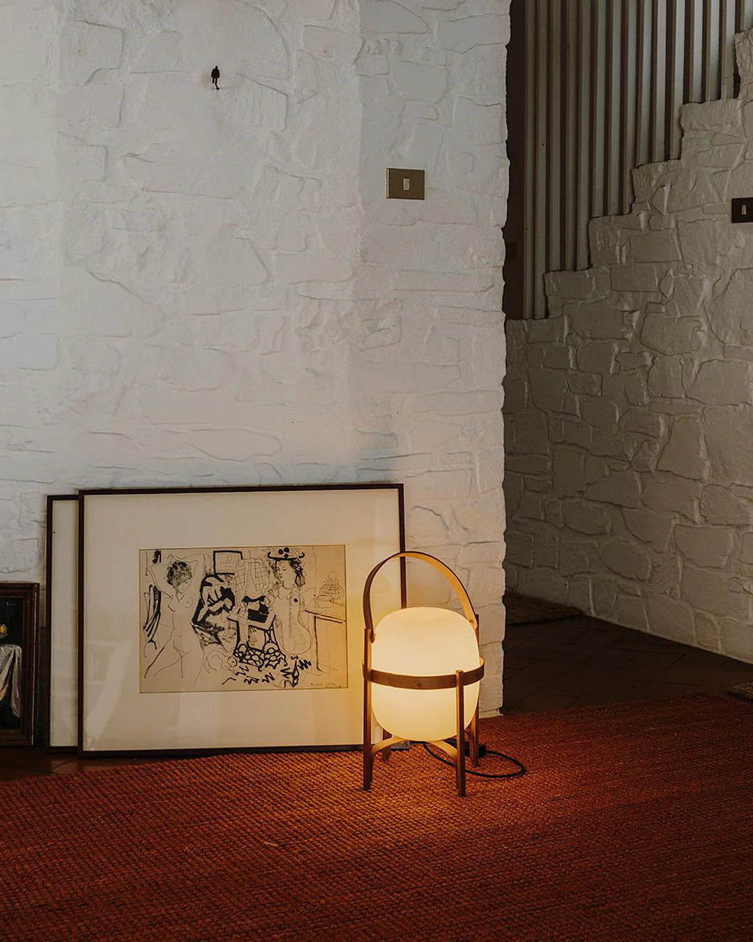Nomad glasbord lampe