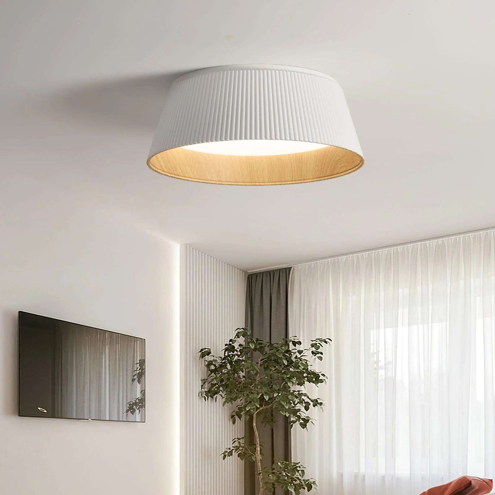 Lampada da soffitto a filo ondulato
